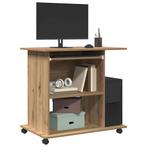 vidaXL Computerbureau 80x50x75 cm bewerkt hout artisanaal, Verzenden, Nieuw