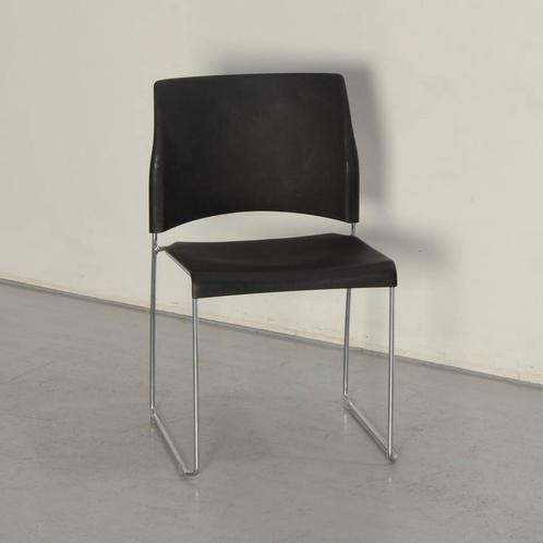 Allsteel Nimble vergaderstoel, zwart, buisframe onderstel, Huis en Inrichting, Stoelen, Gebruikt, Ophalen of Verzenden