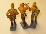 Elastolin - Figuur - Lineol 3 soldats Allemand SA rare
