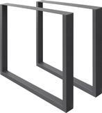 ECD Germany 2x tafelpoten van vierkante profielen, 60 x 72 c, Huis en Inrichting, Verzenden, Nieuw