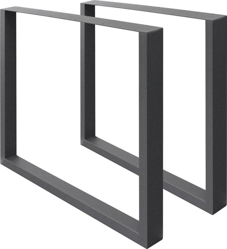 ECD Germany 2x tafelpoten van vierkante profielen, 60 x 72 c, Huis en Inrichting, Overige Huis en Inrichting, Verzenden