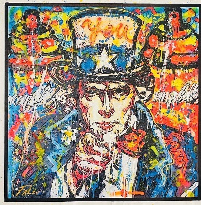 Joaquim Falcò (1958) - Uncle Sam Campbells, Antiek en Kunst, Kunst | Schilderijen | Modern