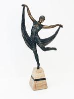 Limousin - sculptuur, Art Deco Tänzerin - 39 cm - Marmer,
