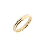 Bicolor gouden (trouw)ring (witgoud, trouwring, herenring), Handtassen en Accessoires, Ringen, Gebruikt, Overige kleuren, 20 of groter