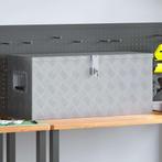 vidaXL Aluminium kist 80x30x35 cm zilverkleurig, Doe-het-zelf en Bouw, Verzenden, Nieuw