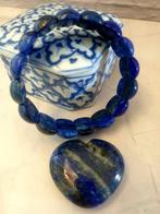 Lapis Lazuli, pierre de paume en forme de cœur - Bracelet de