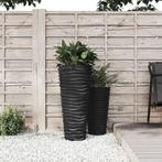 vidaXL Plantenbak met uitneembare bak geribbeld 18/45 L PP, Tuin en Terras, Verzenden, Nieuw