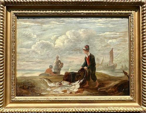 Alexander George Fraser (1786-1865) - A Young Boy With Fish, Antiek en Kunst, Kunst | Schilderijen | Klassiek