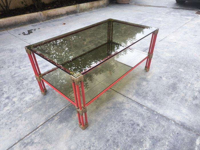 Middentafel - Glas, Messing, Metaal, Antiek en Kunst, Kunst | Designobjecten