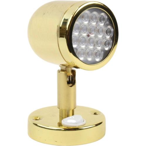 Leeslamp LED 12 Volt 132mm 3,1 Watt Messing, Watersport en Boten, Bootonderdelen, Nieuw, Ophalen of Verzenden