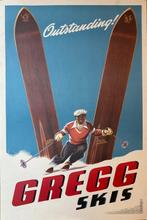 maurer - Poster Pubblicitario-GREGG Skis-Maurer - Jaren 1980, Antiek en Kunst