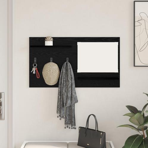 vidaXL Wandgemonteerde kapstok met plank Zwart eikenhout, Huis en Inrichting, Kasten | Wandmeubels, Nieuw, Verzenden