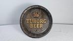 Vintage Tuborg Beer Barrel-Style Advertising Sign -