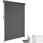 tectake Zonnescherm Eloise met 2 wandhouders - 120 x 250 cm,, Tuin en Terras, Verzenden, Nieuw