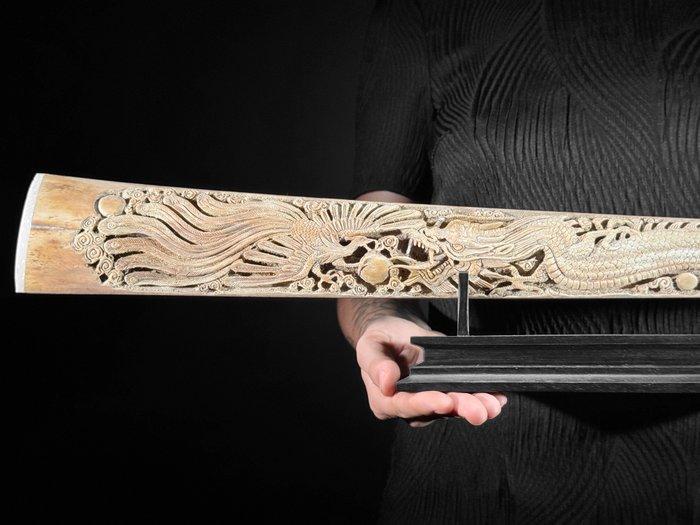 GEEN RESERVEPRIJS - Fijn gesneden, gepatineerde, Antiek en Kunst, Kunst | Designobjecten