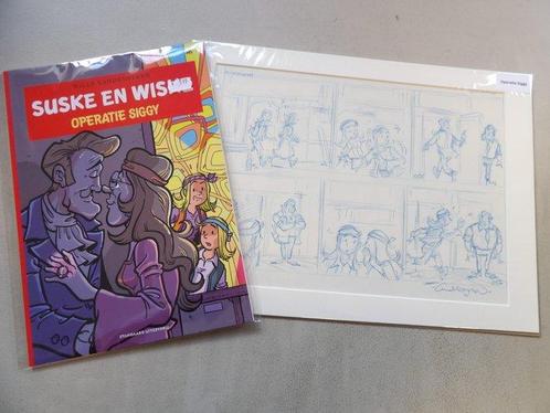 Suske en Wiske 345 - Originele halve pagina in schets -, Boeken, Stripverhalen