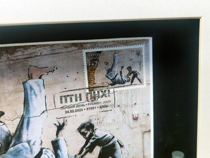 Lyssandre Saint York - Banksy Ukraine-FCK PTN ( !), Antiek en Kunst, Kunst | Designobjecten