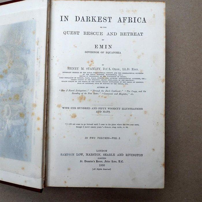 Henry M. Stanley - In Darkest Africa A Two Volume Set -, Antiquités & Art, Antiquités | Livres & Manuscrits