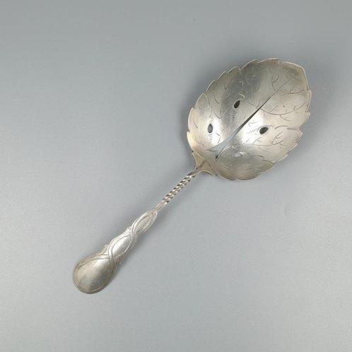 J.M. van Kempen NO RESERVE (Nat)fruitschep - Lepel - .833, Antiek en Kunst, Antiek | Zilver en Goud