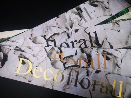 Bedrukt lint greenleaf populus alba met metallic gouden, Hobby en Vrije tijd, Knutselen, Nieuw