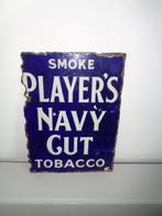 Smoke Players Navycut Cigarettes - Emaille plaat - Emaille