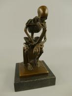 Brons Skelet THE THINKER naar RODIN Volledig skelet met, Nieuw