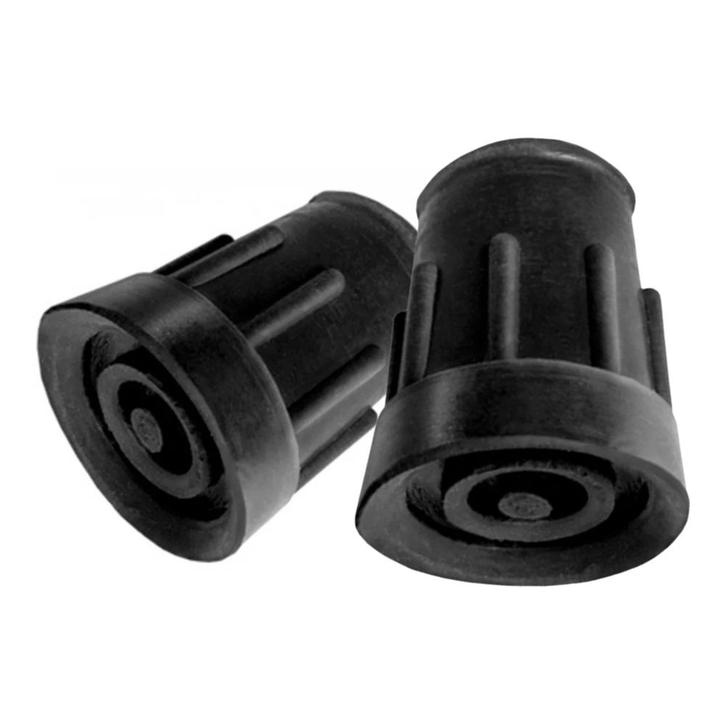 Kruk en stokdoppen per 2 - 19 mm zwart, Diversen, Verpleegmiddelen, Ophalen of Verzenden