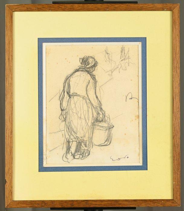 Emile Othon Friesz (1879 - 1949) - La porteuse deau, Antiek en Kunst, Kunst | Schilderijen | Klassiek