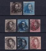 Belgique 1849/1851 - Épaulette en médaillons - ensemble, Postzegels en Munten, Postzegels | Europa | België, Gestempeld