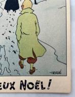 Document - Hergé - Hergé - Carte Neige «Tintin et Milou, Boeken, Nieuw