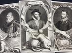 Spanish Armada 1588: 3 Portraits of English Naval Leaders: