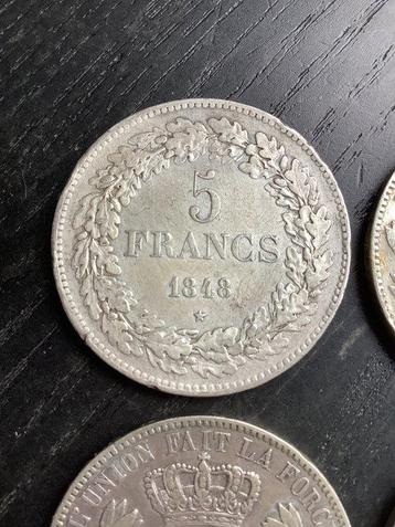 België. 5 Francs 1848-1865 (Zonder Minimumprijs) beschikbaar voor biedingen