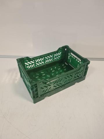 AyKasa opvouwbare krat Mini 27x17x10.5 cm nieuw Groen, Doe-het-zelf en Bouw, Kratten en Dozen, Ophalen of Verzenden, Nieuw