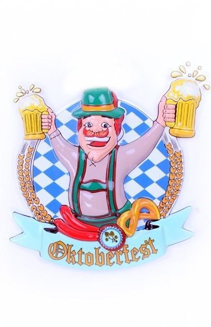 Oktoberfest Wanddecoratie Bierpullen 44cm, Hobby en Vrije tijd, Feestartikelen, Nieuw, Verzenden