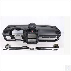 Dashboard + Airbags + Veiligheidsgordels VW Scirocco, Auto-onderdelen, Dashboard en Schakelaars, Gereviseerd, Volkswagen, Verzenden