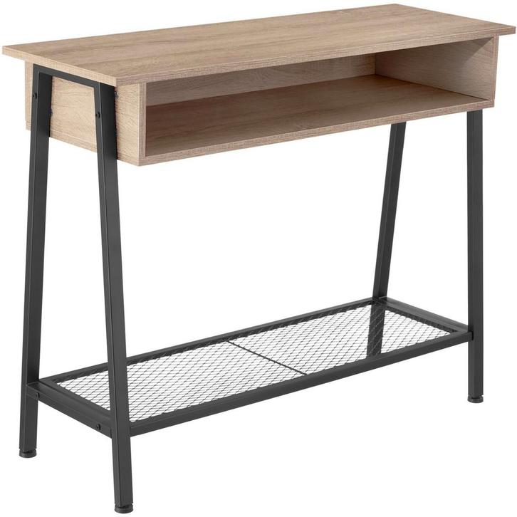 tectake Consoletafel Tralee 100x35x80,5cm - Industrieel lich, Maison & Meubles, Tables | Tables d'appoint, Envoi