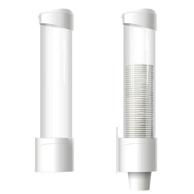 Wit Bekerdispenser - Plastic - Ophangbaar - Bekerhouder, Verzamelen, Overige Verzamelen, Verzenden