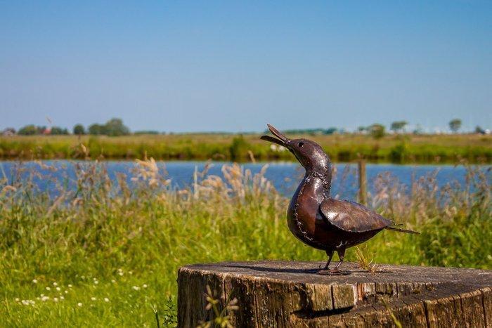 Sculpture, Twee eenden - 150 mm - Métal, Antiek en Kunst, Kunst | Designobjecten