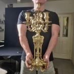 Kaarsenhouder (2) - Verguld brons - Bronzen kandelaars, Antiek en Kunst