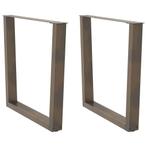 vidaXL Eettafelpoten 2 st V-vormig 80x(72-73,3) cm staal, Verzenden, Nieuw
