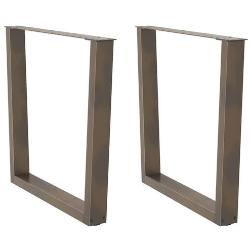 vidaXL Eettafelpoten 2 st V-vormig 80x(72-73,3) cm staal, Huis en Inrichting, Tafelonderdelen, Nieuw, Verzenden