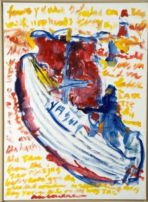 Anton Heyboer (1924-2005) - Boot YM348, Antiek en Kunst, Kunst | Schilderijen | Modern