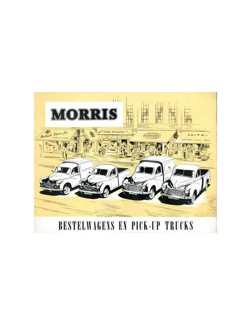 1953 MORRIS BESTELWAGENS EN PICK-UP TRUCKS BROCHURE, Boeken, Auto's | Folders en Tijdschriften