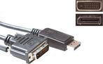 ACT AK3997 Displayport naar DVI 3m Nieuw, Audio, Tv en Foto, Audiokabels en Televisiekabels, Ophalen of Verzenden, Zo goed als nieuw