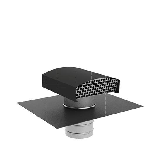 Ongeïsoleerde dakdoorvoer 160 mm met indekstuk | Ubvent | An, Doe-het-zelf en Bouw, Ventilatie en Afzuiging, Verzenden