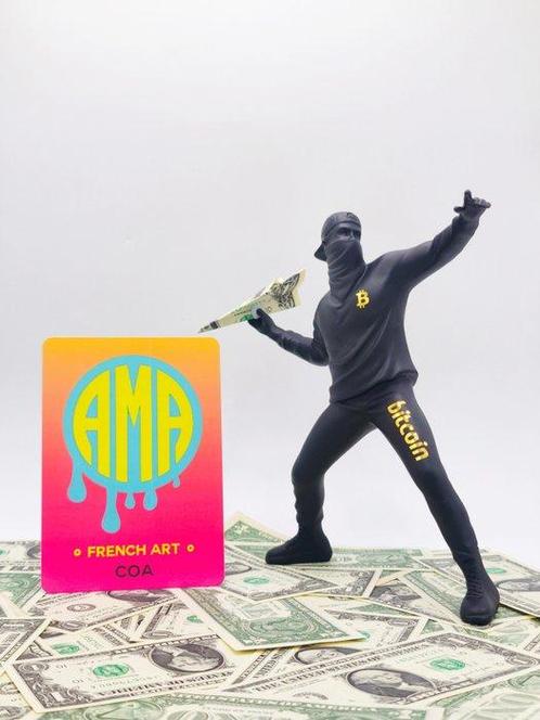 AMA (1985) - Inflationproof Bitcoin - Bitcoin & Banksy, Antiek en Kunst, Kunst | Schilderijen | Modern
