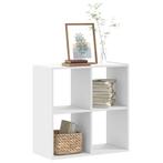 vidaXL Boekenkast 68,5x32x68,5 cm bewerkt hout wit, Huis en Inrichting, Kasten | Boekenkasten, Verzenden, Nieuw