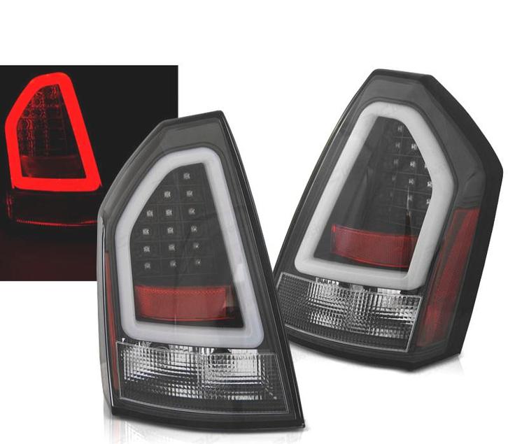 FEUX ARRIÈRE POUR CHRYSLER 300C 05-08 TUBE LED NOIR, Auto-onderdelen, Verlichting, Verzenden