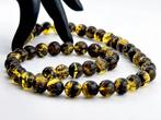 Bos Schatten – BALTISCHE AMBER Halsketting – Gouden Fossiel, Antiek en Kunst