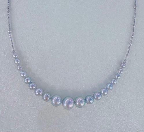Parure - 18 karaat Witgoud Parel, Handtassen en Accessoires, Antieke sieraden